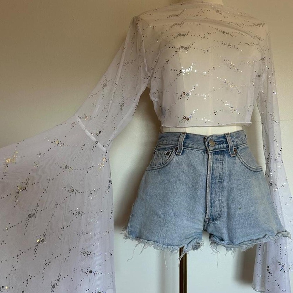 BOLERO BUNDLE - ROLITA COUTURE x RAVE WONDERLAND Crochet Shrug Sequin Festival